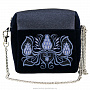 Бархатная сумка с вышивкой "Молли", фотография 1. Интернет-магазин ЛАВКА ПОДАРКОВ
