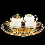 0040443/2перс Златоуст Набор Ч/К на 2 персоны сахарн.+сливочник+блюдо. в П/У