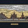 Офорт цветной "Москва. Красная площадь" 27х55 см, фотография 1. Интернет-магазин ЛАВКА ПОДАРКОВ
