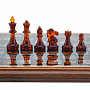 Шахматы с янтарными фигурами 28х28 см, фотография 3. Интернет-магазин ЛАВКА ПОДАРКОВ