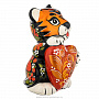Статуэтка "Тигр с сердцем". Хохлома, фотография 2. Интернет-магазин ЛАВКА ПОДАРКОВ