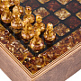 Шахматы с инкрустацией и фигурами из янтаря 30х30 см, фотография 12. Интернет-магазин ЛАВКА ПОДАРКОВ