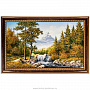 Янтарная картина "Осень в горах" 102х66 см, фотография 1. Интернет-магазин ЛАВКА ПОДАРКОВ