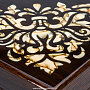 Шкатулка из мореного дуба с янтарной вставкой "Классика", фотография 3. Интернет-магазин ЛАВКА ПОДАРКОВ