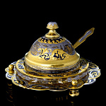 0021559/1651 Златоуст ИКОРНИЦА украшенная камнями, позолота в П/У RAZ-1651