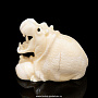 Скульптура из клыка моржа "Мамаша бегемота", фотография 3. Интернет-магазин ЛАВКА ПОДАРКОВ