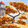 Картина янтарная "Пейзаж №9" 21х15 см, фотография 2. Интернет-магазин ЛАВКА ПОДАРКОВ