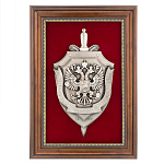 Панно-плакетка "Герб ФСБ". Гальванопластика 23х33 см