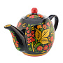 Чайник заварочный 700 мл "Ягодки". Хохлома, фотография 2. Интернет-магазин ЛАВКА ПОДАРКОВ