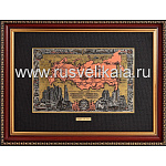 /30*40см Офорт цветной "РЖД. "Карта железных дорог России" 