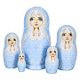 Матрешка "Царевна-лебедь" 5 мест, фотография 4. Интернет-магазин ЛАВКА ПОДАРКОВ