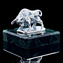 Статуэтка на камне "Бык" (серебро 875*), фотография 1. Интернет-магазин ЛАВКА ПОДАРКОВ