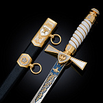 0080438 Златоуст Оружие сувенирное КОРТИК "Преображенский полк" (1452-Т)(12838)