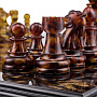 Шахматы с инкрустацией и фигурами из янтаря "Камелот" 45х45 см, фотография 6. Интернет-магазин ЛАВКА ПОДАРКОВ