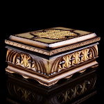 0024579  Нат.дерево ШКАТУЛКА РЕЗНАЯ №2 тонированная