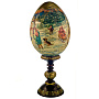 Пасхальное яйцо на подставке "Зимние забавы", фотография 3. Интернет-магазин ЛАВКА ПОДАРКОВ