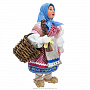 Коллекционная кукла ручной работы "Девочка с лукошком", фотография 2. Интернет-магазин ЛАВКА ПОДАРКОВ