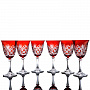Набор бокалов для вина на 6 персон "Рубин", фотография 3. Интернет-магазин ЛАВКА ПОДАРКОВ