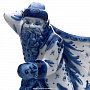 Статуэтка-подставка "Дед Мороз с мешком" Гжель, фотография 3. Интернет-магазин ЛАВКА ПОДАРКОВ