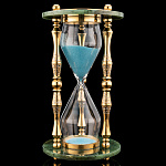 0059046/8272 Златоуст Часы песочные (нефрит) SUV-6269/1