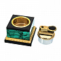 Курительный набор из малахита, фотография 5. Интернет-магазин ЛАВКА ПОДАРКОВ