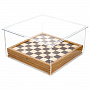 Защитный стеклянный короб для шахмат. 35х35 см, фотография 2. Интернет-магазин ЛАВКА ПОДАРКОВ