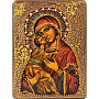 Икона "Владимирская икона Божией Матери" 15 х 20 см, фотография 8. Интернет-магазин ЛАВКА ПОДАРКОВ