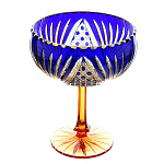 0049205/SR/4613560/ Хрусталь Ваза/фруктов "Орешек" пр рис h-292 d-236 С111374