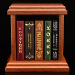 0060683/80103 Мини-библиотека мировой литературы  в 5-ти книгах, кожа