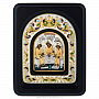 Настенная икона "Святая Троица" 7х8,5 см, фотография 1. Интернет-магазин ЛАВКА ПОДАРКОВ