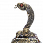Змея Символ 2025 года. Сувенир из бронзы и янтаря "Королевская кобра", фотография 19. Интернет-магазин ЛАВКА ПОДАРКОВ