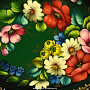 Поднос расписной "Цветы" 38х31 см, фотография 2. Интернет-магазин ЛАВКА ПОДАРКОВ
