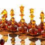 Шахматы из карельской березы с фигурами из янтаря, фотография 9. Интернет-магазин ЛАВКА ПОДАРКОВ