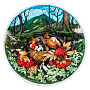 Декоративное панно-тарелка из керамики 31х31 см, фотография 4. Интернет-магазин ЛАВКА ПОДАРКОВ