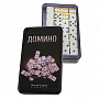 Домино дорожное в металлической шкатулке, фотография 1. Интернет-магазин ЛАВКА ПОДАРКОВ