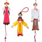 0036236-КНЯЗЬ  Нат.дерево ИГРУШКА подвес на резинке 13-17см 