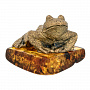 Статуэтка с янтарем "Жаба", фотография 1. Интернет-магазин ЛАВКА ПОДАРКОВ