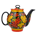 Чайник заварочный 0,5 л с росписью "Ягодки". Хохлома