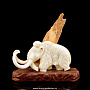 Скульптура из бивня мамонта и рога лося "Мамонт", фотография 2. Интернет-магазин ЛАВКА ПОДАРКОВ