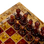 Шахматы с инкрустацией и фигурами из янтаря 28х28 см, фотография 13. Интернет-магазин ЛАВКА ПОДАРКОВ