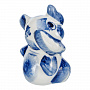 Статуэтка "Слон". Гжель, фотография 4. Интернет-магазин ЛАВКА ПОДАРКОВ