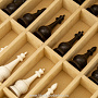 Шахматный ларец с натуральным перламутром и фигурами из кости и дерева, фотография 5. Интернет-магазин ЛАВКА ПОДАРКОВ