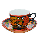 12152 ХОХЛОМА Чайная пара "РЯБИНА"