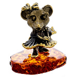 0058660/1491 Сувенир Мышь Красотка Сувенир (коньячный)