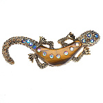 -1021 Традиции ФАБЕРЖЕ  Брошь "САЛАМАНДРА"