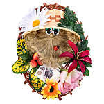 0013873 Сувенир ПАННО-ОБЕРЕГ "Домовой" ОВАЛЬНЫЙ ок.23см 