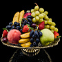 Ваза для фруктов треугольная с позолотой, фотография 3. Интернет-магазин ЛАВКА ПОДАРКОВ