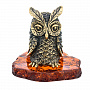 Статуэтка с янтарем "Сова Гермес", фотография 5. Интернет-магазин ЛАВКА ПОДАРКОВ