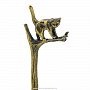 Подставка под ручку из бронзы и змеевика "Кошка с собакой", фотография 3. Интернет-магазин ЛАВКА ПОДАРКОВ
