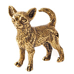 0025786 Бронза Статуэтка "ЧИХУАХУА" 3*3см  (94396)